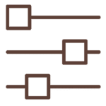 Coffee Filter Slider Controls