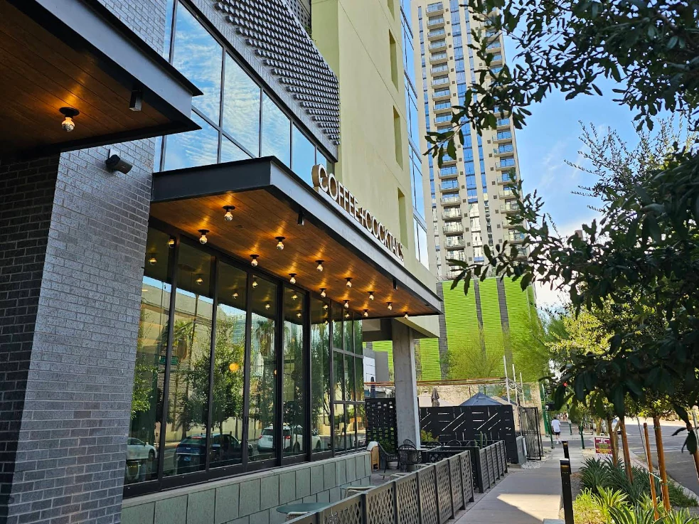 Daydreamer coffee front moon building