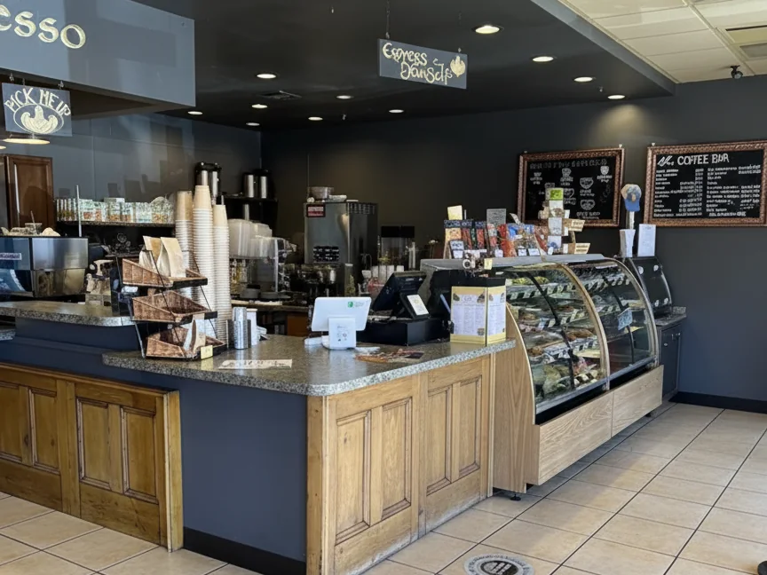 Oak Creek Espresso Inside Ordering Counter