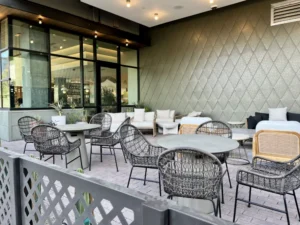 Daydreamer coffee beautiful patio looking west angle