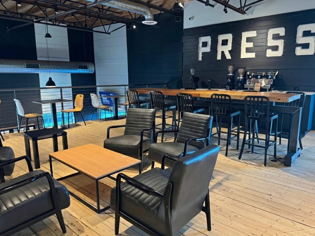 Press Coffee Upstairs Seating