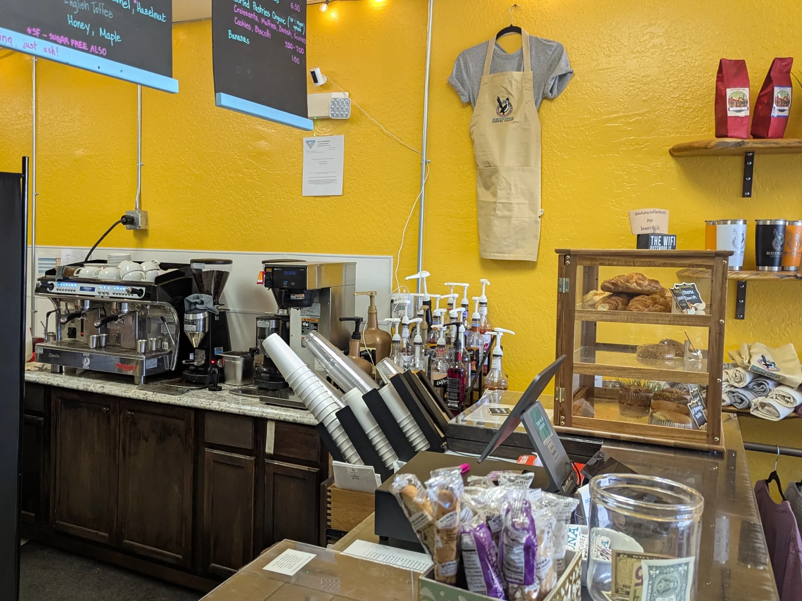 Sedona Coffee House Barista Counter