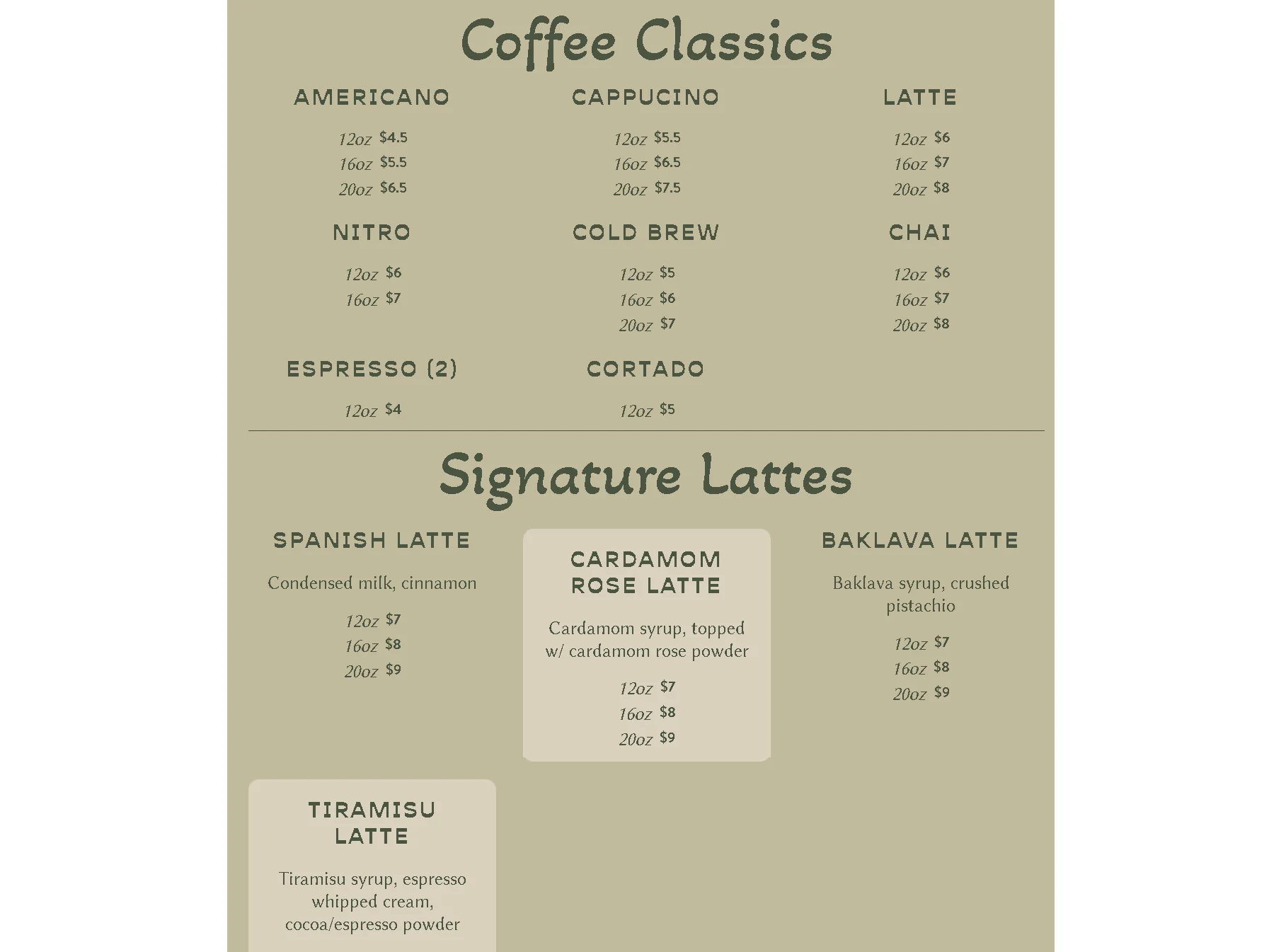 Laymoon Menu Drink A