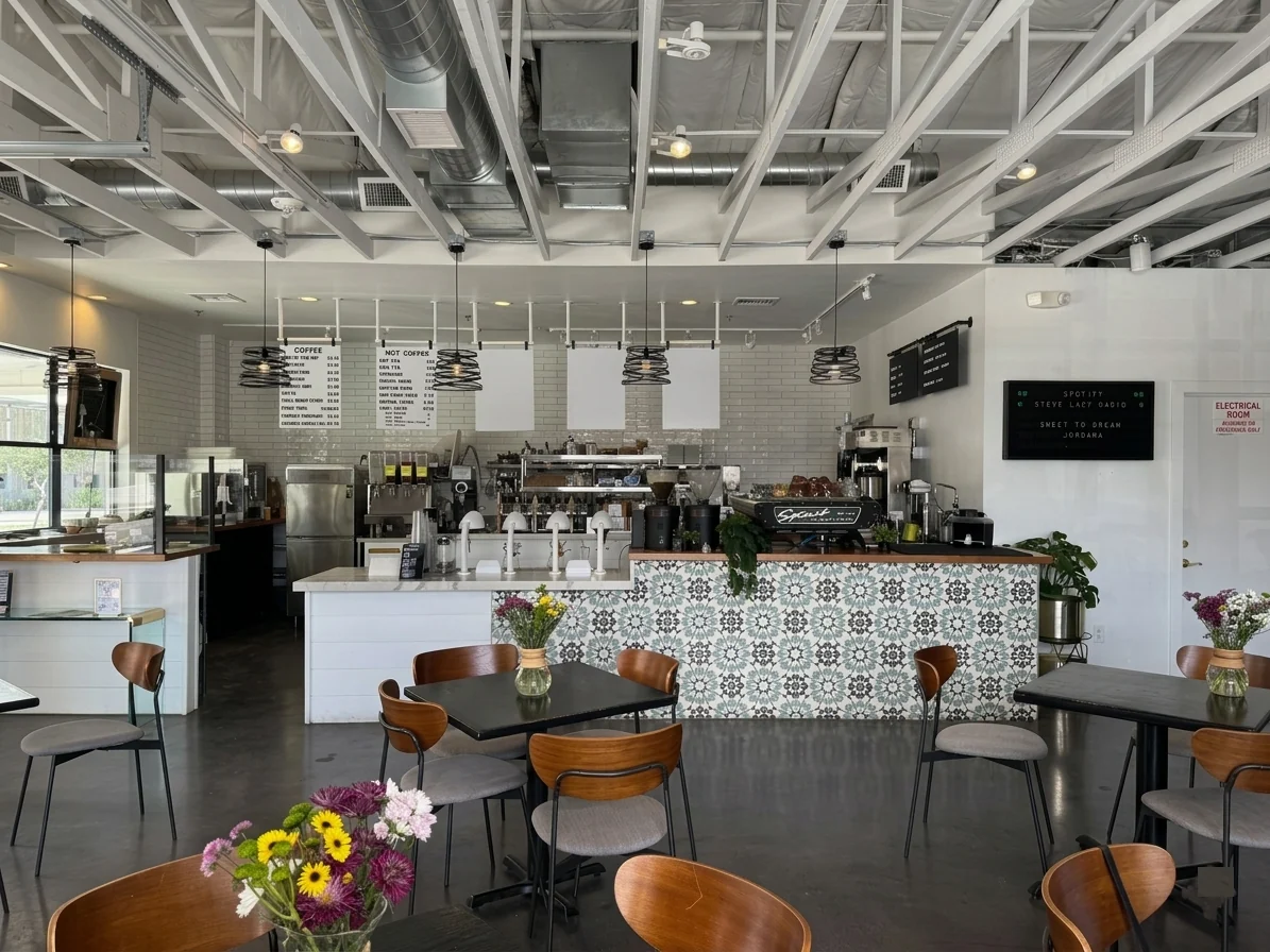 Aristocrat Coffee Barista Bar and Seating Area