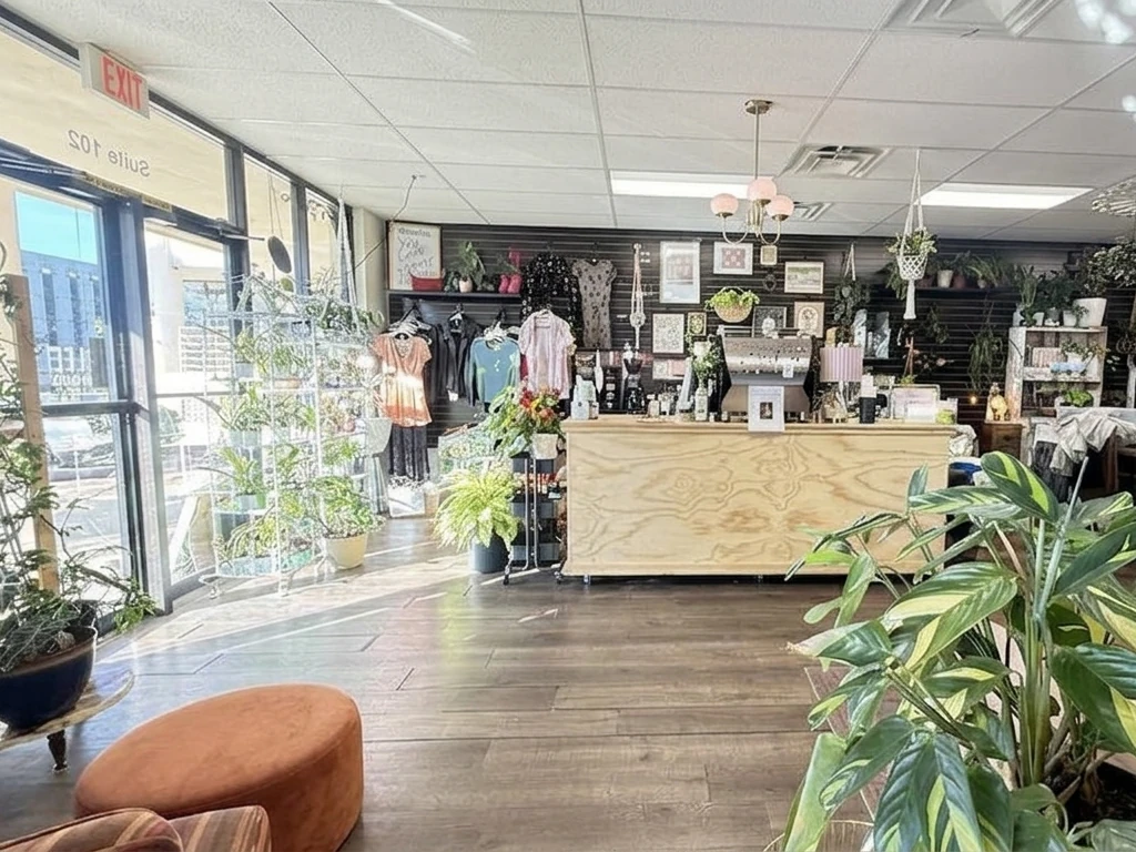 Charlee Rose Coffee Gilbert Inside view showing Barista counter