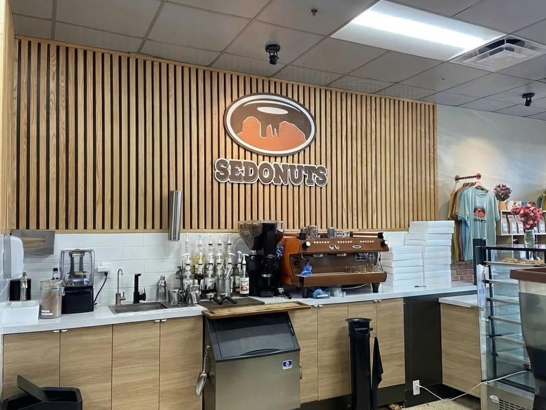 Sedonuts And Coffee Behind the Counter and Espresso Bar