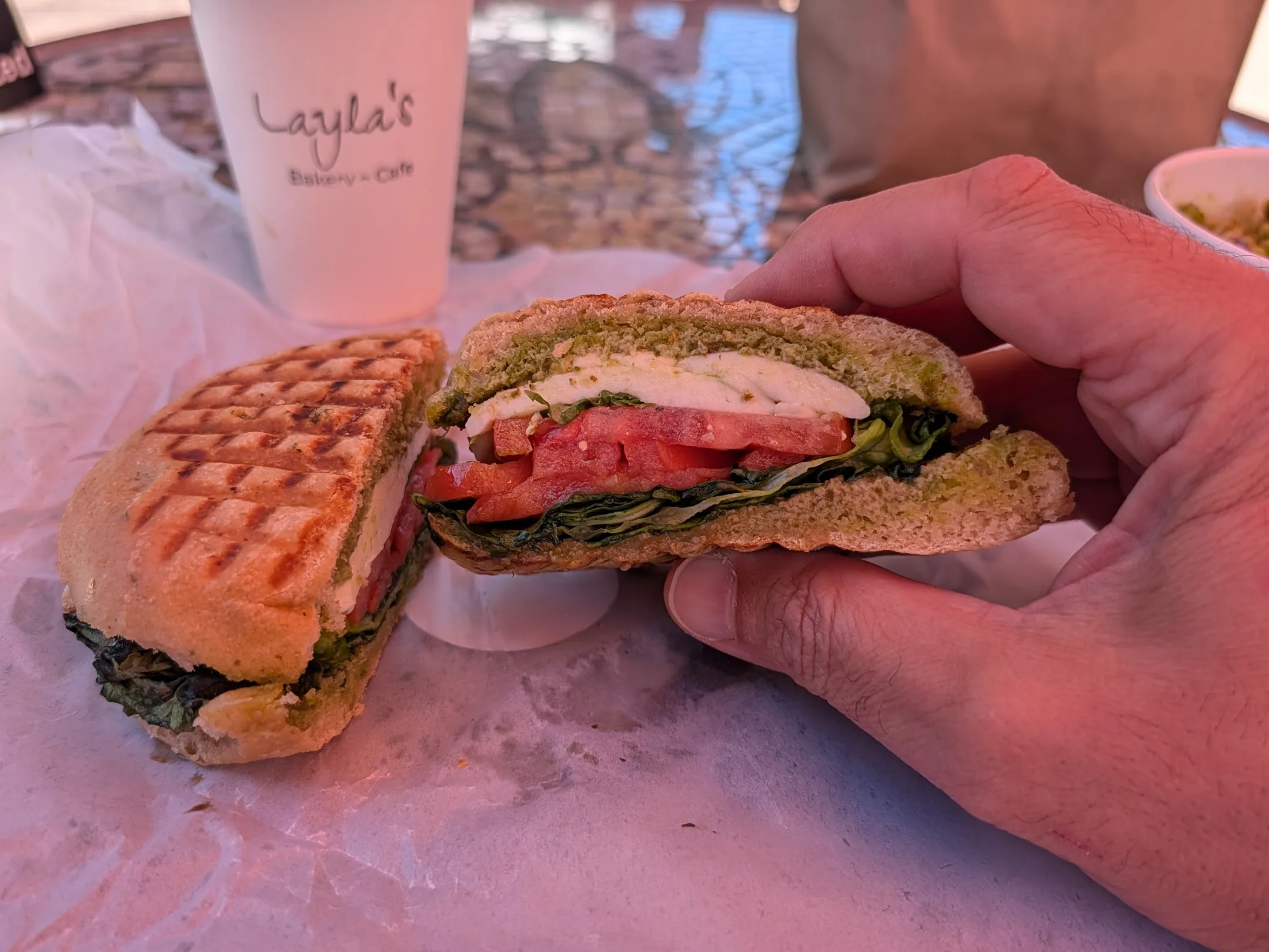 Layla's Bakery Cafe sandwitch