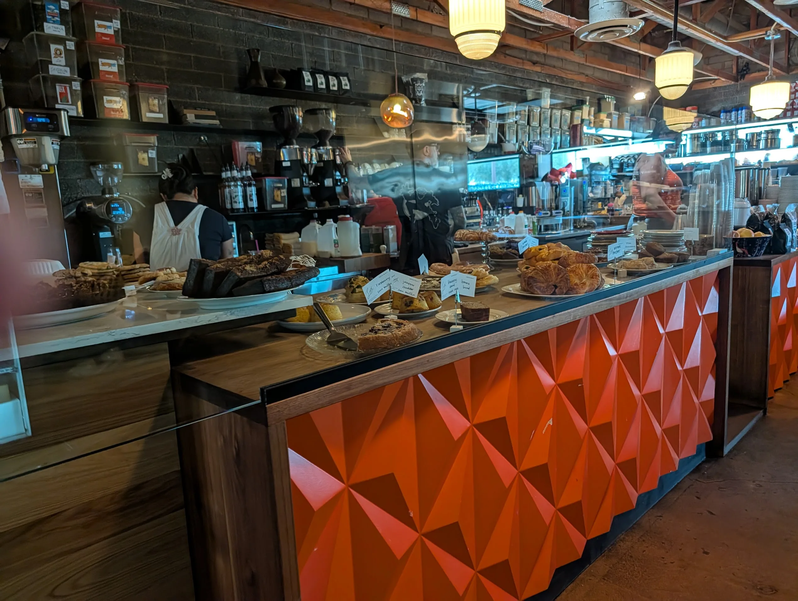 Lux Central in Phoenix, AZ. Image showing the desserts and the ordering counter