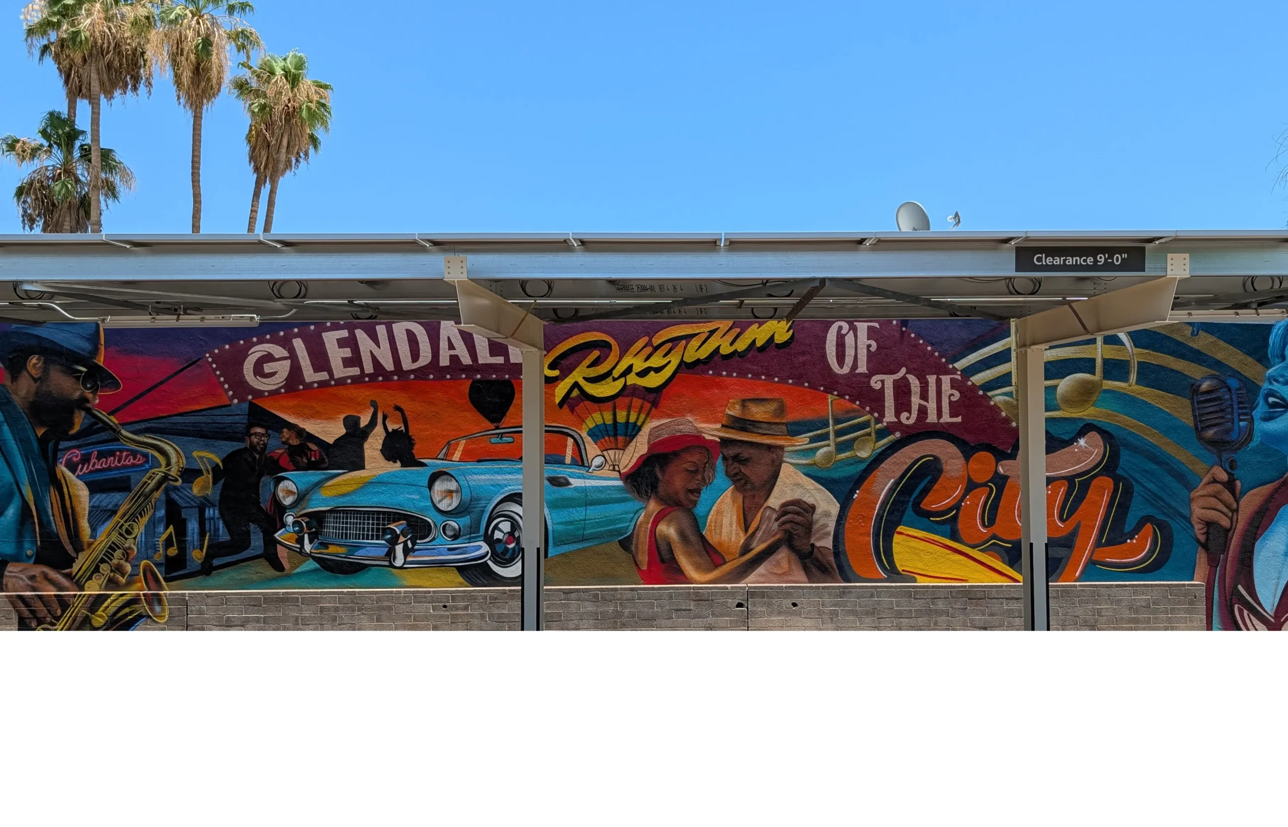 Homage Coffee House - Glendale Rhythm of the city Mural