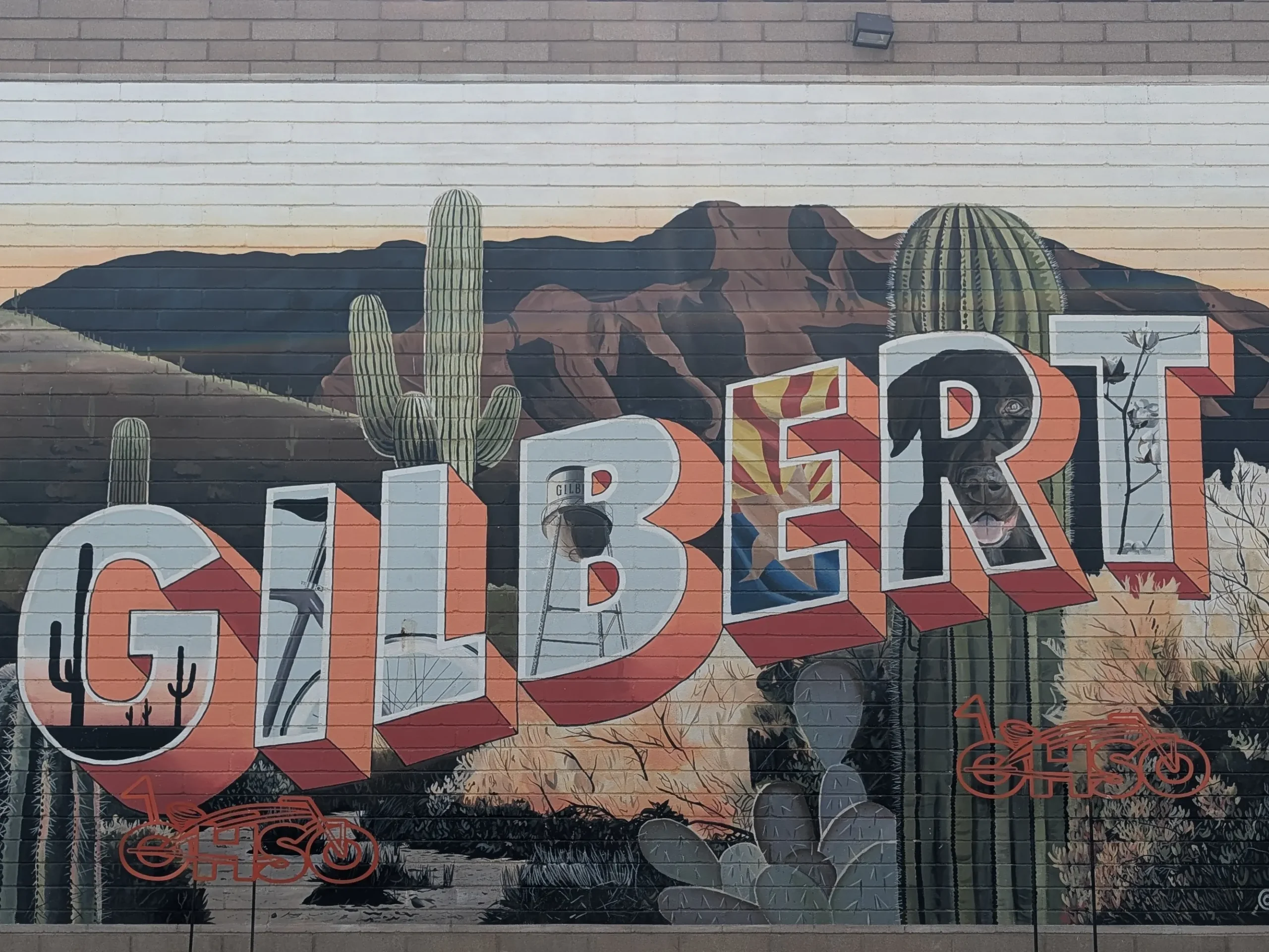 Gilbert Mural in old town Gilbert, AZ