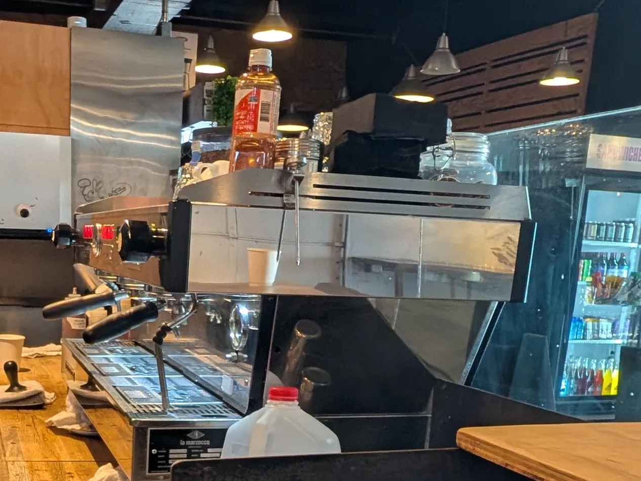 Cartel Coffee Tempe La Marzocco Linea at the barista bar