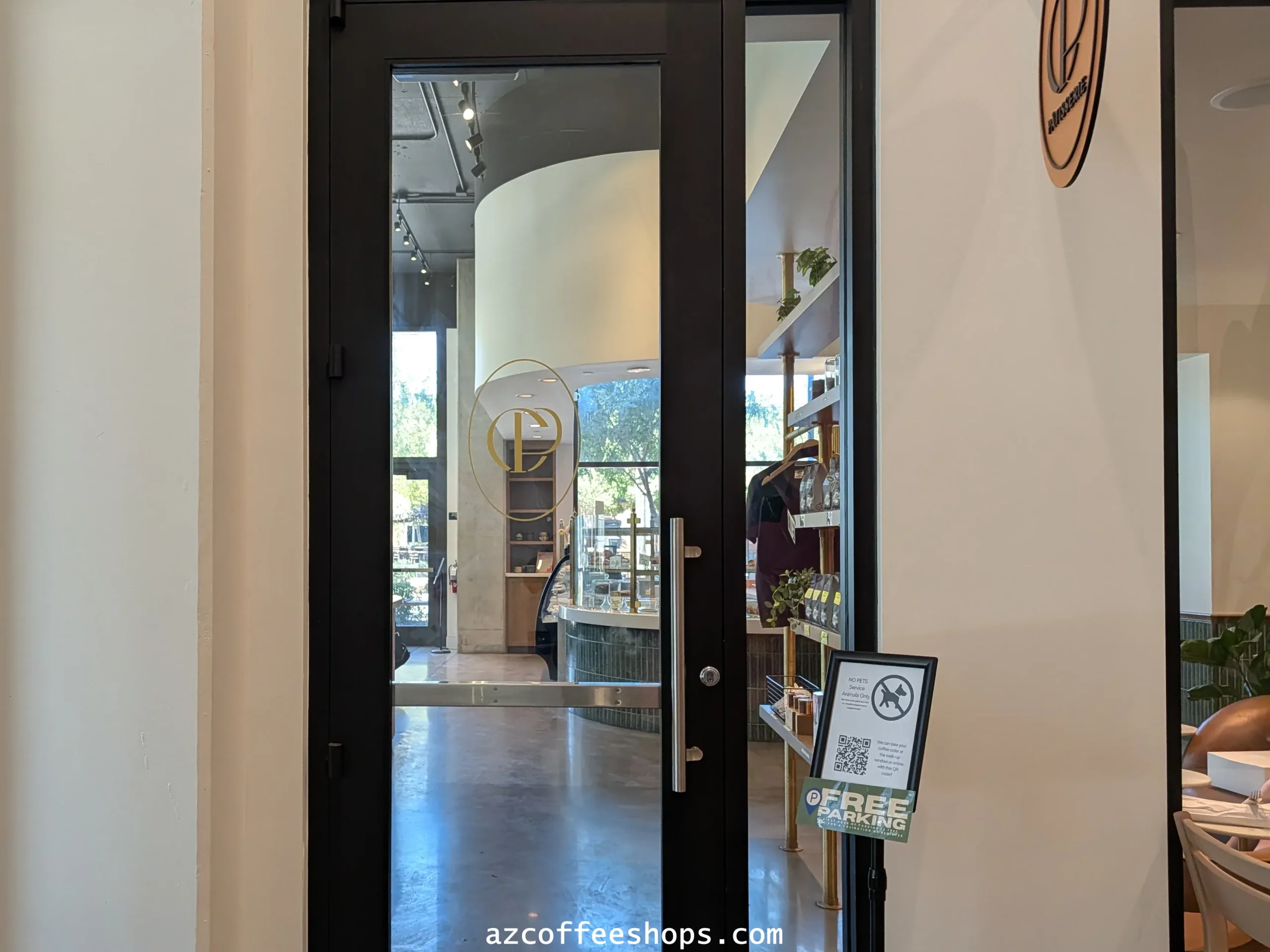 Peixoto Phoenix. Image showing the second entrance door from the ASU building lobby side